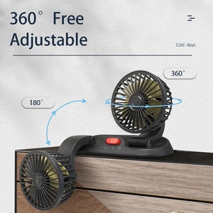 USB Double <b>Heads</b> 12V 24V Truck air <b>Fan</b> Universal USB Interior Accessories 12 Volt <b>Fan</b> Suv Dual Dashboard Car <b>Fan</b> - Product Image 5