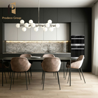 Ensemble complet de meubles de cuisine modernes en bois, design complet pour la maison