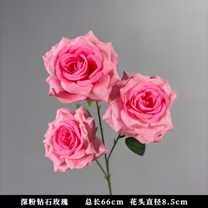 ช่อดอกไม้ประดิษฐ์สีชมพูจากผ้าไหมสำหรับงานแต่งงานและตกแต่งเทศกาลเปิดเทอม ขายส่งดอกกุหลาบ ดอกลิลลี่ ดอกกล้วยไม้ - Product Image 4