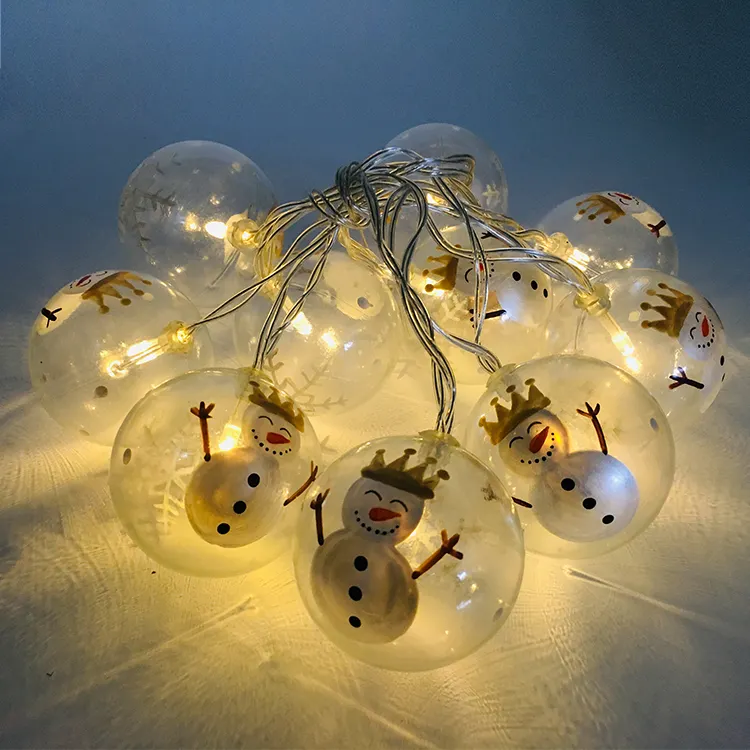 Christmas Creative 1.7M Transparent Ball Led Outdoor Decoration String Lights