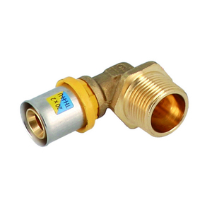 Raccordo a pressione maschio 1/2" x 20 per tubi multistrato per uso idraulico - Product Image 1