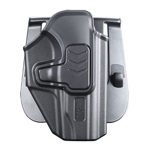 ซองปืนพกนอกเอวแบบ Paddle Holster สำหรับปืน Makarov รุ่น GUN & FLOWER <span class=keywords><strong>ระดับ</strong></span> 2 ปลดล็อคด้วยนิ้วชี้ หมุนได้ 360 องศา °   พลาสติกหุ้มเลนส์แบบปรับได้พร้อมแป้นเกียร์ - Product Image 1