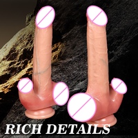 Hochdrehmoment-Kolben-Vibrator mit realistischer Vibration, 22,5 cm. B2B Großhandel Thermische SexTech Proportionale Reife Figur