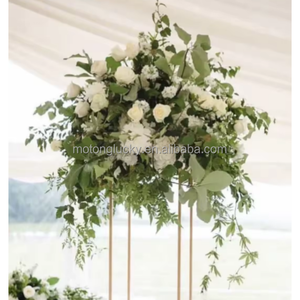 Nueva Llegada Marfil y Verde Centro de Mesa Flores Bolas de Flores Verdes Decoraciones de Boda Bola de Flores Artificiales Verde y Blanco - Product Image 5