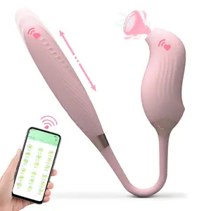 Dildo dan mengisap vibrator penghisap listrik, Vibrator G Spot, Stimulator vagina 6 inci, Dildo Penis untuk wanita