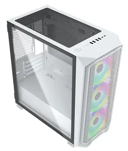 Ốp Pc Matx Micro Tower Ốp Máy Tính Chơi Game Tấm Mặt Trước Thiết Kế Lưới Kim Loại Thanh Lịch Để Bàn Game Thủ Dễ Lắp Đặt