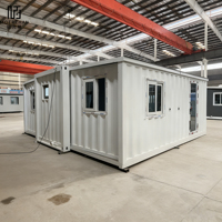 Maison conteneur préfabriquée de 40 pieds, mini-maison mobile prête à être expédiée, module de bureau modulaire pour hôtel et bâtiment résidentiel