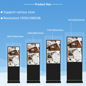 จอแสดงผลดิจิทัลแบบตั้งพื้นขนาด 43 นิ้ว ระบบแอนดรอยด์ 11 ดีไซน์บางเฉียบ สำหรับร้านอาหาร แสดงเมนู จอสัมผัส เหมาะสำหรับห้างสรรพสินค้า - Product Image 2