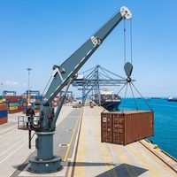 Grue marine et grue de sauvetage combinées 8T/10M et 1.5T/8.5M avec système de levage double indépendant pour navire