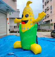 Ballon gonflable géant personnalisé pour événements extérieurs, modèle épis de maïs, avec ventilateur intégré, alimentation par prise, étanche, pour la publicité en gros