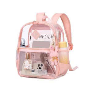 Sac à dos transparent personnalisé en gros, petit format, approuvé pour les stades, 12x6x12 pouces, en TPU épais, mini sac transparent pour concerts et événements sportifs - Product Image 1