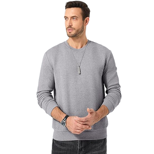 Nouveau design – Sweat-shirt pull-over surdimensionné en polyester/coton 350 g/m² doublé, respirant, col rond, chaud pour l'hiver, pour homme - Product Image 1
