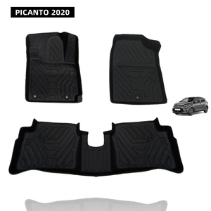 Offre Spéciale conduite gauche-droite noir mat 3DTPE tapis de sol de voiture utilisation pour PICANTO <span class=keywords><strong>2020</strong></span> - Product Image 1