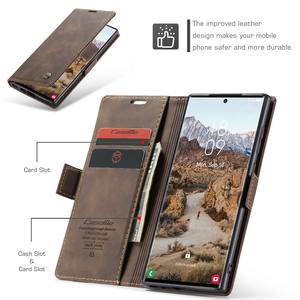 Coque de <span class=keywords><strong>téléphone</strong></span> en <span class=keywords><strong>cuir</strong></span> PU avec logo <span class=keywords><strong>personnalisable</strong></span> pour Samsung S24 Plus Coques arrière en TPU antichoc ultra de luxe avec porte-cartes - Product Image 3