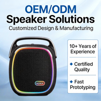 GENCE OEM ODM Nouvelle Enceinte Portable Étanche IPX6 avec Poignée, Bluetooth 5.0, Subwoofer Basses Profondes pour Camping en Plein Air et Fêtes à la Plage