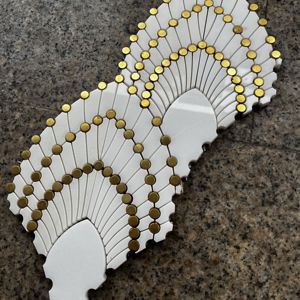 Nuevo Mosaico <span class=keywords><strong>de</strong></span> Mármol Blanco Natural con Diseño <span class=keywords><strong>de</strong></span> Rosas y Flor, Mosaico <span class=keywords><strong>de</strong></span> Mármol con Madreperla, Decoración <span class=keywords><strong>de</strong></span> Pared <span class=keywords><strong>de</strong></span> Lujo, Azulejo para Revestimiento - Product Image 5