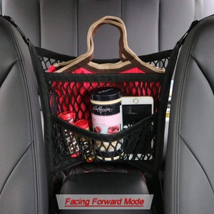 Bolsa de Almacenamiento para Asiento de Coche, Bolsa de Almacenamiento de Malla, Red de Almacenamiento para Coche, Cuerda Elástica Ajustable, Red de Protección para Mascotas, Accesorios para Coche - Product Image 3