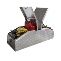 Boîte de rangement pour camion en aluminium Gullwing |   Boîte à outils en alliage robuste à double couvercle pour plateaux de pick-up, remorques et camping-cars