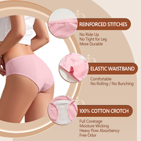 Culottes de Règles en Coton Bio Protection Intégrale Flux Abondant Lavables Durables Anti-Fuites pour Femmes (Vente en Gros)