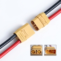 Connecteurs XT30 XT60 XT90 Mâle/Femelle Plaqués Or/Nickel pour Batteries Automobiles et Véhicules Électriques, Ignifuges et Résistants aux Hautes Températures