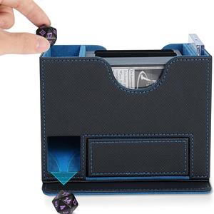 Boîte de rangement pour cartes TCG avec tour à dés, étui de rangement pour cartes Magic the Gathering Commander Yugioh, grande capacité, coins carrés - Product Image 2