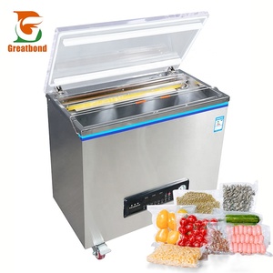 Máquina de Envasado al Vacío y Sellado Térmico de Bolsas de Papel de Aluminio para Pollo, Arroz y Otros Productos, Modelo Dz-680, Comercial, Eléctrica, de Una Cámara Grande - Product Image 1