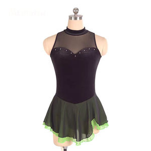 Eiskunstlauf Kleid Wettbewerb Kostüm Strass Mesh und Spandex Kleid für erschwing liche Eiskunstlauf Kleider <span class=keywords><strong>CA</strong></span>. - Product Image 2