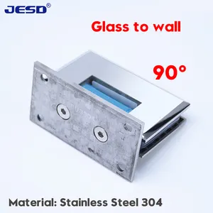 Hot Sale Shower Room Glass Door 90 Degree Polish Glass Hinge Glass Shower Door Hardware