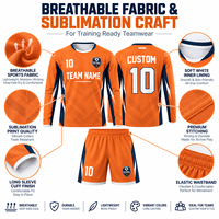 Tenue de football personnalisée pour enfants, maillot à manches longues et short par sublimation, kit d'entraînement de football pour jeunes, vêtements d'équipe, fournisseur OEM