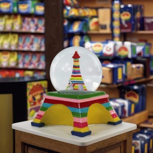 Mini Glass 65Mm Ban Đầu Paris Thành Phố <span class=keywords><strong>Eiffel</strong></span> Tháp Tuyết Quả Cầu Nhựa Tùy Chỉnh Du Lịch Lưu Niệm Quà Tặng Màu Sắc Tháp Bức Tượng Tuyết Toàn Cầu - Product Image 3