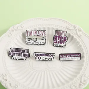 Pins Esmaltados con Letras de Música Rock SOMEBODY TO Love DON'T STOP Me NOW, Broches, Insignias para Mochila, Joyería, Regalo para Fans y Amigos - Product Image 3