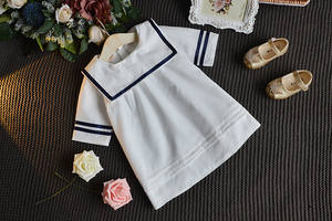 Camisetas de Verano para Niñas, Estilo Marinero, Color Sólido, Holgadas, al por Mayor - Product Image 2