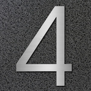 หมายเลขที่อยู่บ้านสแตนเลสสำหรับ No.0บ้าน Jdy, 75มม - Product Image 5