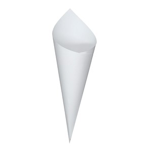 Coni di Carta Kraft Bianca Ecologica YZ con Coriandoli in Pizzo per Confezioni di Candele, Disponibili per Matrimoni, Feste, Fai-da-Te, Artigianato Floreale, Vendita all'Ingrosso - Product Image 2