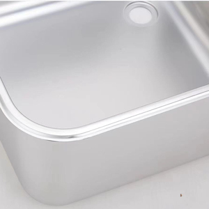 Fregadero Industrial de acero inoxidable, suministro de restaurante, fregadero de un solo cuenco con perforación 304, usado, fabricado comercial, fábrica - Product Image 1