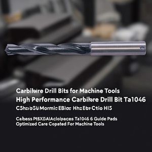 High Performance Carbide <b>Drill</b> Bit Ta1046 6 <b>Guide</b> Pads Optimized Core Coated For Machine Tools - Product Image 3