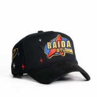 Casquette de baseball sportive personnalisée avec impression sur mesure, motif Dobby et détails en daim de coton NY, faible MOQ