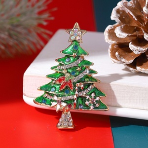 <strong>Wholesale</strong> Colored <strong>Christmas</strong> Tree Rhinestone Brooch Pin Wedding Party Jewelry Xmas <strong>Gift</strong> - Product Image 4