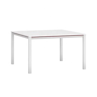 Pied de meuble personnalisé Base de table de conférence en laiton chromé Pieds d'établi rectangulaires en métal en fer forgé pour mobilier de bureau