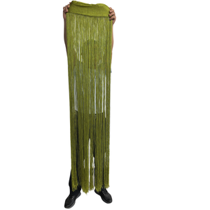 <span class=keywords><strong>Frange</strong></span> à pampilles en polyester brillant de haute qualité, extra longue (150 cm / 59 pouces), épaisse, pour décorations de robes - Product Image 3