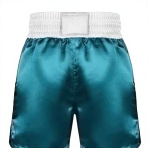 Shorts de boxe respirants, design personnalisé, légers, pour l'entraînement sportif, fournisseur en gros, hommes, 100% polyester, séchage rapide - Product Image 1