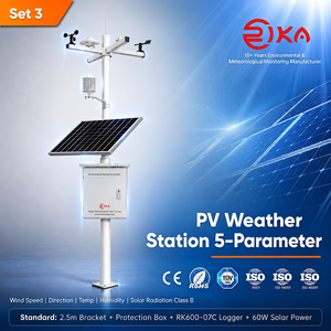 Estación Meteorológica RK900-01 con Panel Solar, Actualización Remota, RS485, <span class=keywords><strong>GSM</strong></span>, 3G, 4G, WIFI, Ethernet, con Sensor Exterior - Product Image 4
