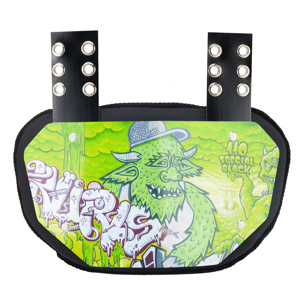 Plaque de protection dorsale personnalisée pour <span class=keywords><strong>football</strong></span> américain, rugby, plaquée chrome, épaulettes, protection dorsale inférieure - Product Image 1