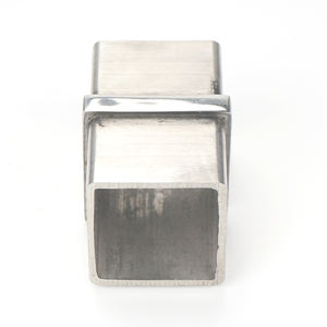 Connecteurs de tube à tube carrés BNS Menuisiers de tuyaux carrés en acier inoxydable pour balustrades de mains courantes - Product Image 3