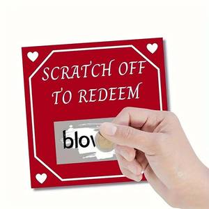 Disesuaikan bisnis restoran kartu Lucky Scratch kertas seni & kardus Random lotere Hari Kasih Sayang promosi acara - Product Image 2