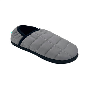 Pantoufles matelassées chaudes en duvet, confortables, antidérapantes, coupe-vent, en tissu nylon, pour le camping, le sommeil, pantoufles d'intérieur chaudes unisexes - Product Image 5
