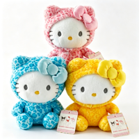 Peluche d'usine Hello Kitty, poupée de dessin animé 8 pouces, animal en peluche moelleux et souple, Kawaii, prix pour machine à griffes pour salon de jeux d'arcade