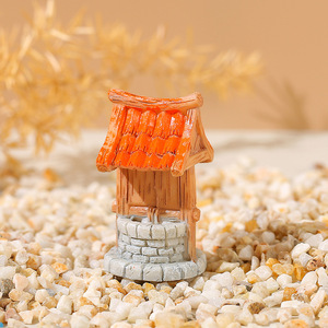 HAOXUAN Miniatuur Landschap Retro Antiek Harsen Scène Ornamenten Waterput Verrot Hout Aquarium Visbak Decoraties - Product Image 3