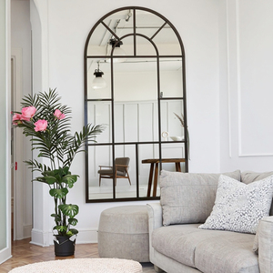<span class=keywords><strong>Espejo</strong></span> de <span class=keywords><strong>ventana</strong></span> decorativo personalizado enmarcado de Metal muebles de sala de estar modernos forma arqueada <span class=keywords><strong>espejo</strong></span> arqueado para colgar en la pared - Product Image 1