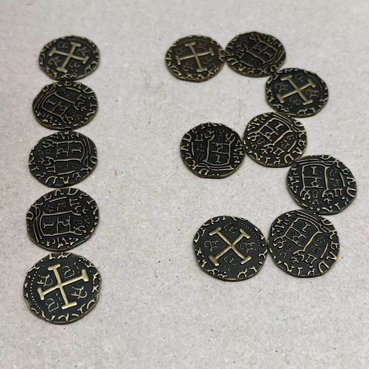 Custom Metal Pirate Coins for Sale - Personalized Gold Metal Coins |  Customized Sizes & Logos - Ideal for Game Coin Pusher